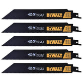 Reciprocating saw blade 8" 14/18 TPI Metal with 5 pieces Dewalt