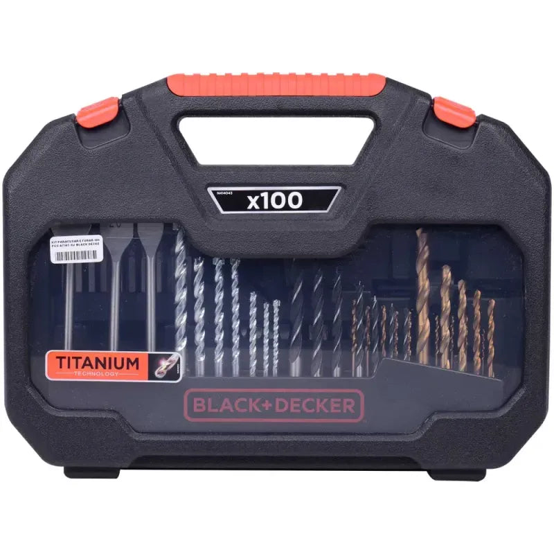 Black&Decker Drill and Screwdriver Set with 100 Pieces