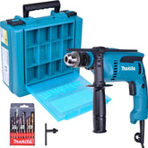 Makita 760W Impact Drill with Carrying Case and Accessories