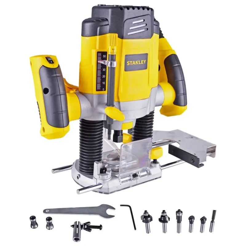 Electric Column Router with 6 Bits 27,000 RPM 1200W Stanley