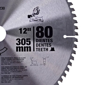 Dewalt 12" (305 mm) Miter Saw Blade for Aluminum DWA03230