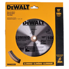 Dewalt 10" Miter Saw Blade for Aluminum 254mm