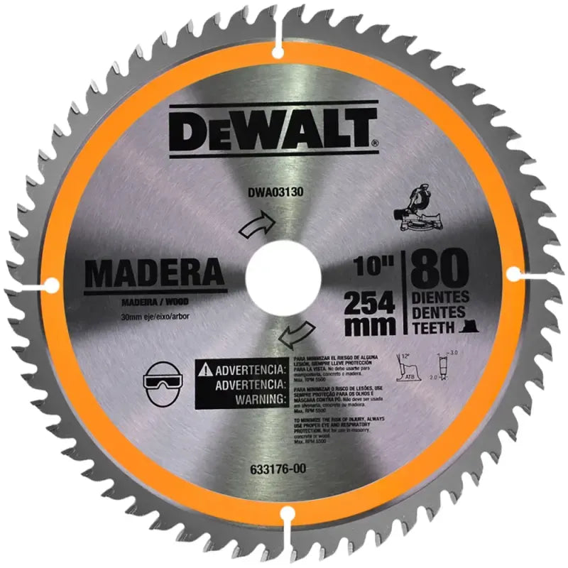 Saw Blade for Wood, 80 Teeth, DWA03130, DeWalt