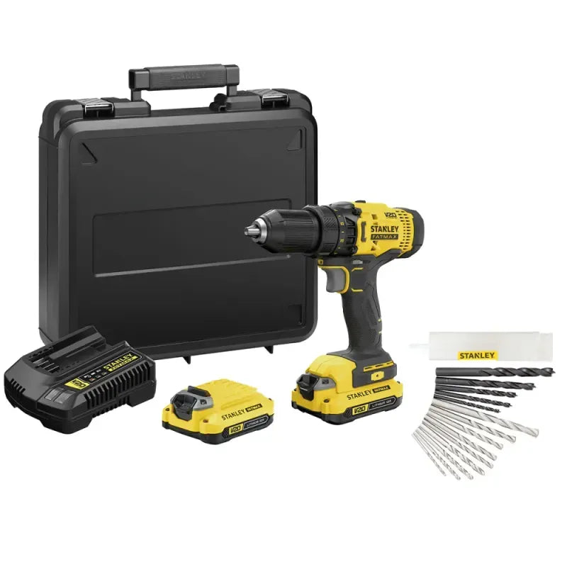 Cordless Drill/Driver with Case 1/2" 20V Stanley