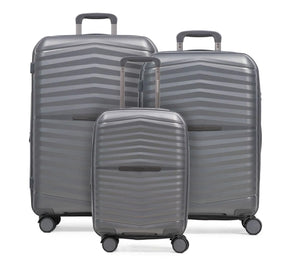 ✨ 4-Wheel Luggage Set ✈️ Sizes S, M, and L Hong Kong Grey 🌟