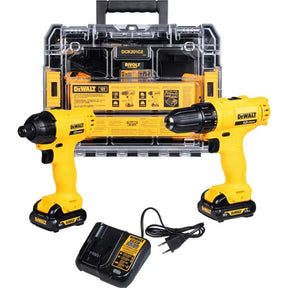 12V Bivolt Dewalt 3/8" Cordless Drill/Driver Kit