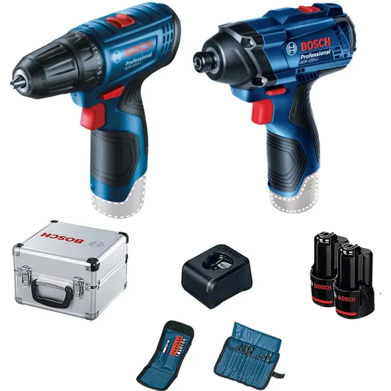 Bosch 12V 1/2" Cordless Drill and Impact Wrench Kit