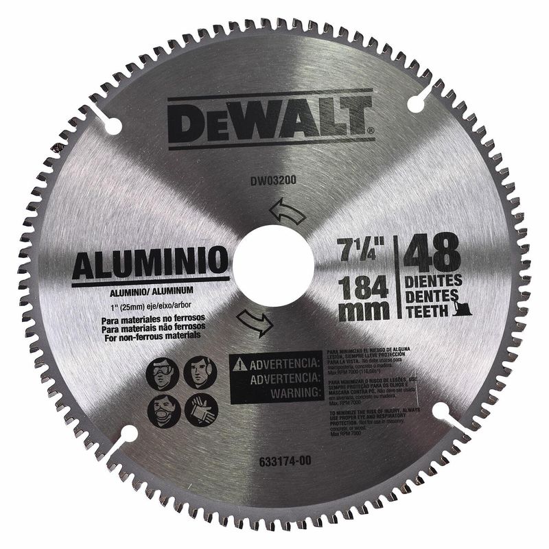 Dewalt 7-1/4" Circular Saw Blade 48 Teeth DW03200