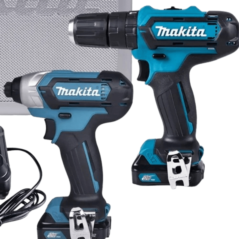 Makita 12V Cordless Drill and Impact Driver Set with Battery