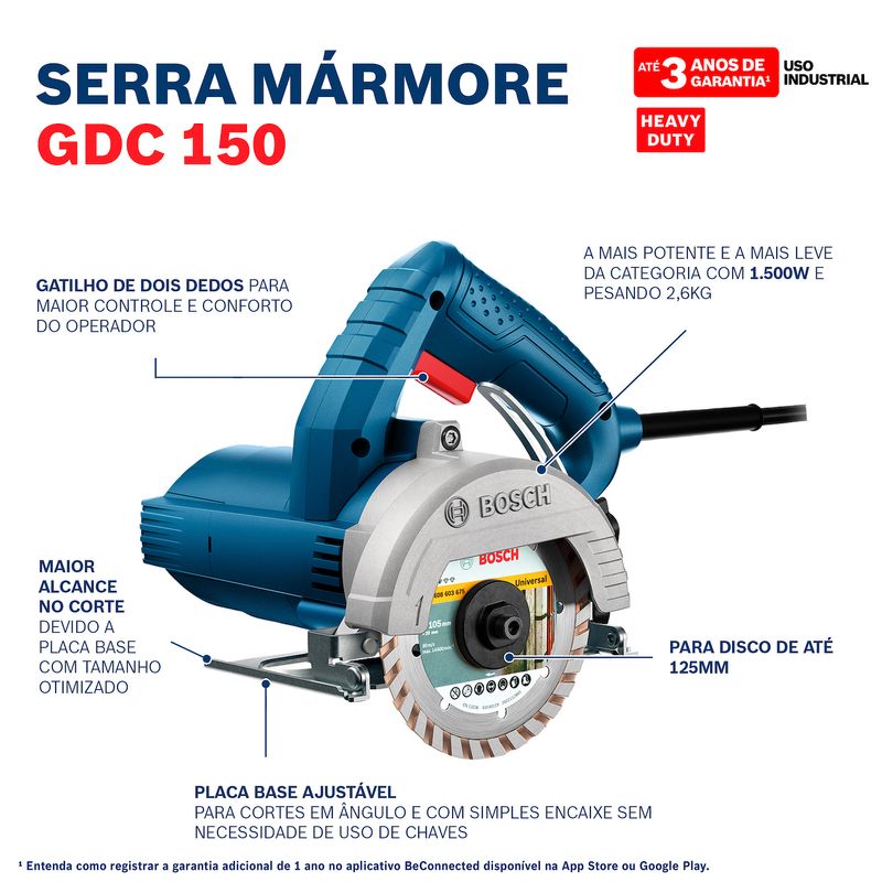 Bosch Titan GDC150 Professional Marble Saw 1500W