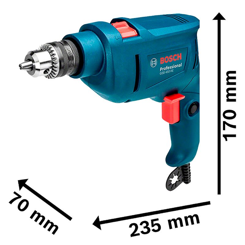 Bosch 3/8" 450W Impact Drill GSB450RE