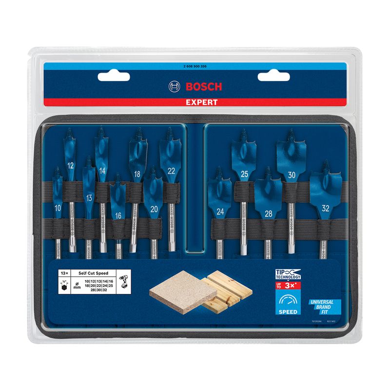 Expert SelfCut Speed Drill Set 10-32mm x 152mm Bosch