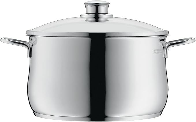 WMF Diadem Plus - Batería de Cocina de 6 Piezas de Acero Inoxidable, Base Inducción