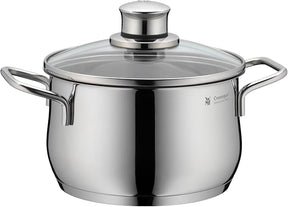 WMF Diadem Plus - Batería de Cocina de 6 Piezas de Acero Inoxidable, Base Inducción