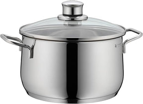 WMF Diadem Plus - Batería de Cocina de 6 Piezas de Acero Inoxidable, Base Inducción