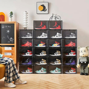 Magnetic Translucent Shoe Organizer: Order and Style for Your Space