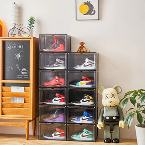 Magnetic Translucent Shoe Organizer: Order and Style for Your Space