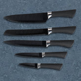 Set of 5 Kitchen Knives in Stainless Steel with Coating