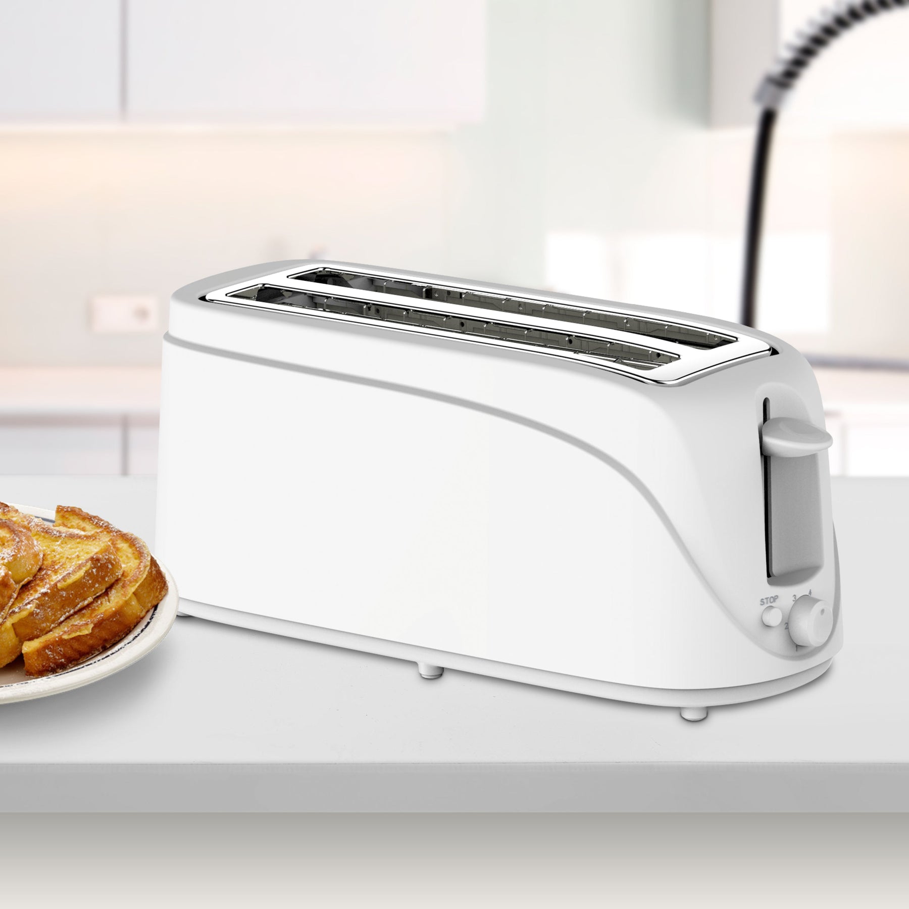 Wide Slot 4-Slice Toaster