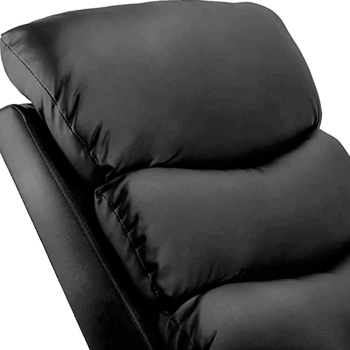 Gridinlux Black Padded Reclining Massage Relax Chair with Lumbar Heat