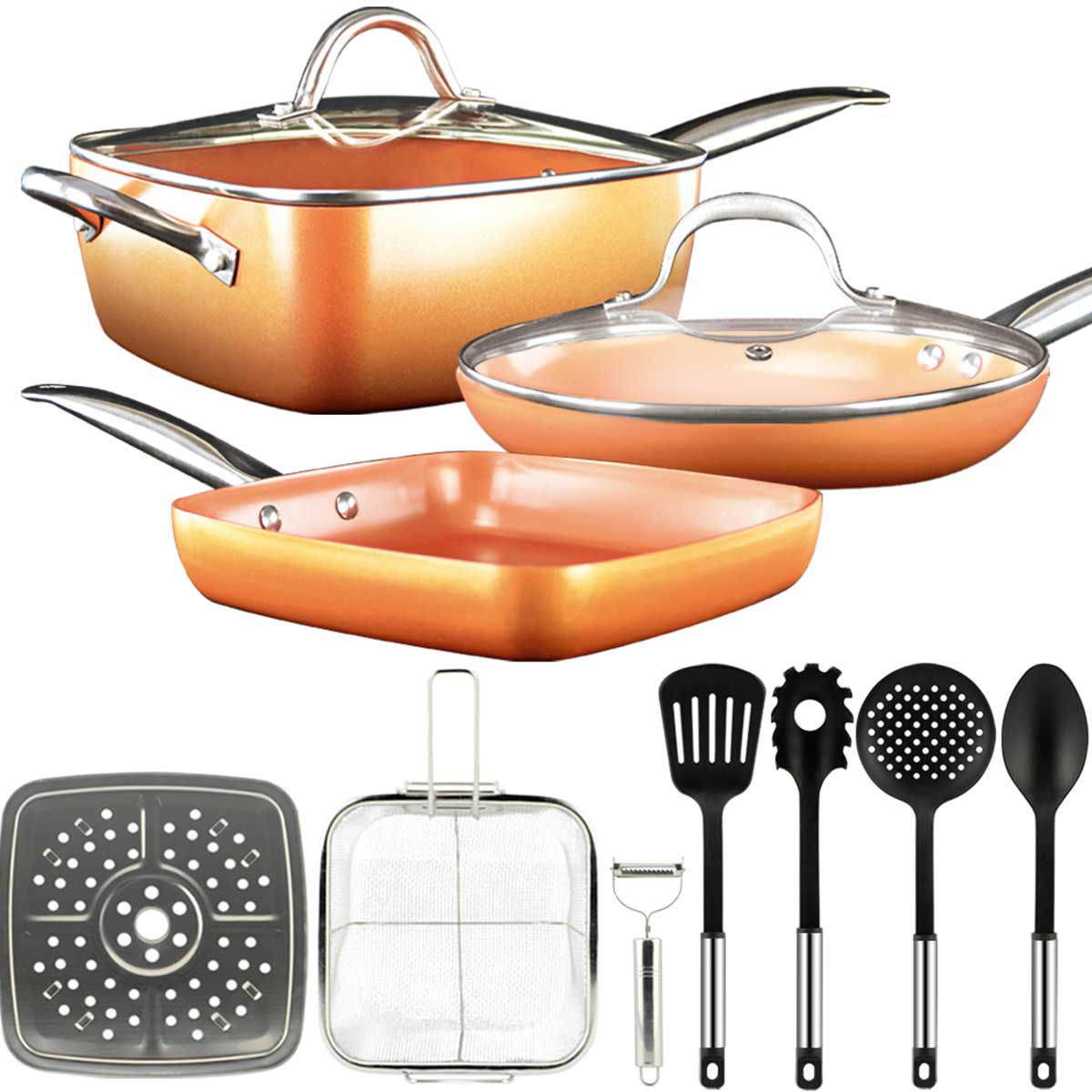 Gridinlux 12-Piece Pan Set: Versatility and Quality for a Professional Kitchen