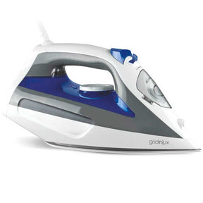 Steam Iron with Ceramic Soleplate 2200W Anti-Calc Anti-Drip Gridinlux