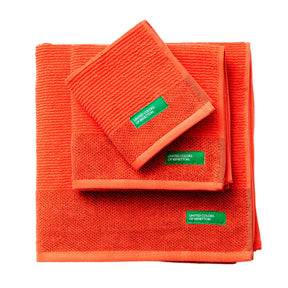 Set of 3 Benetton Cotton Towels 450GSM: Hand Towel, Face Towel, and Bath Towel. Ultra Soft, Absorbent, and Durable