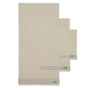 Set of 3 Benetton Cotton Towels 450GSM: Hand Towel, Face Towel, and Bath Towel. Ultra Soft, Absorbent, and Durable