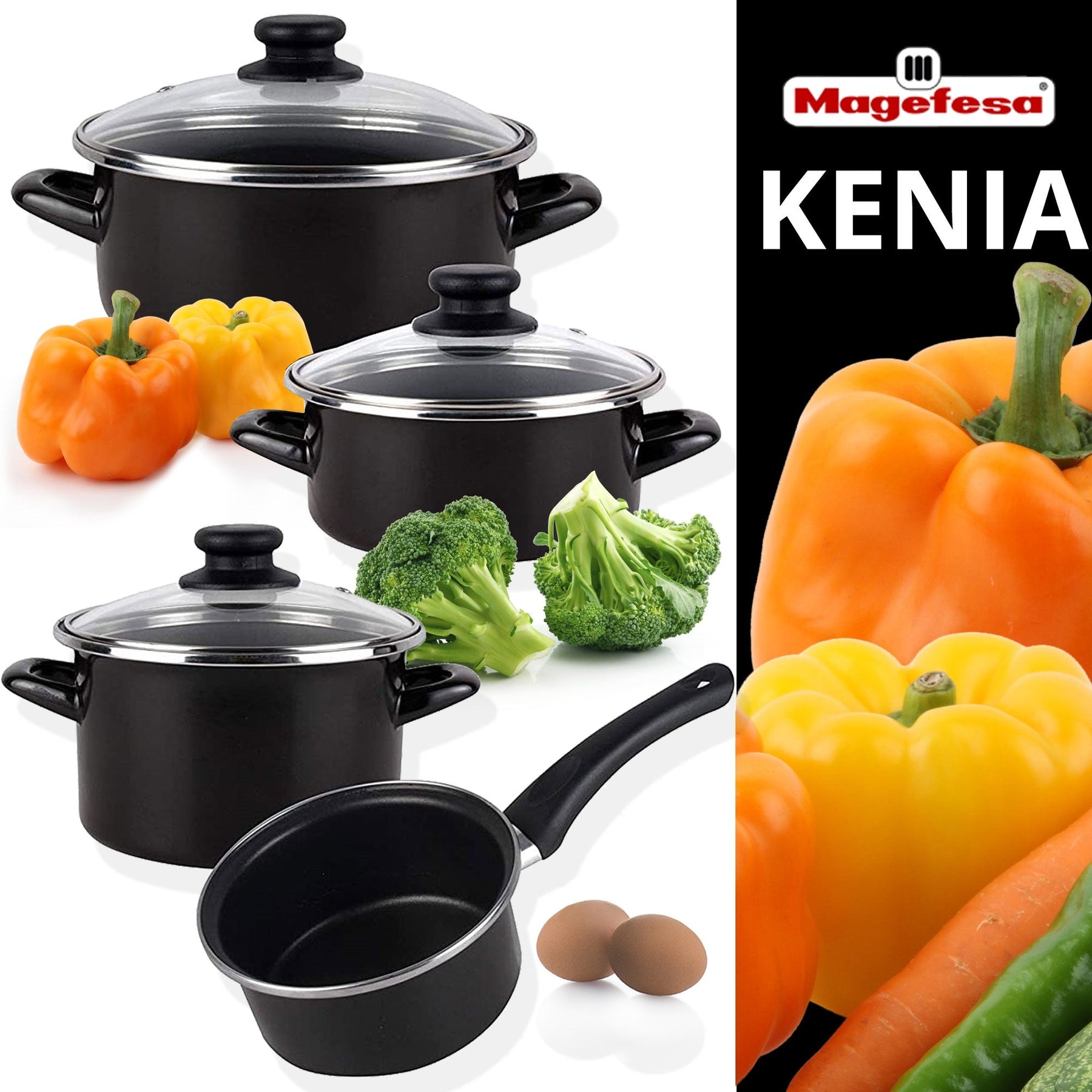 10-Piece Cookware Set Magefesa Kenia: Professional Quality in Every Cook