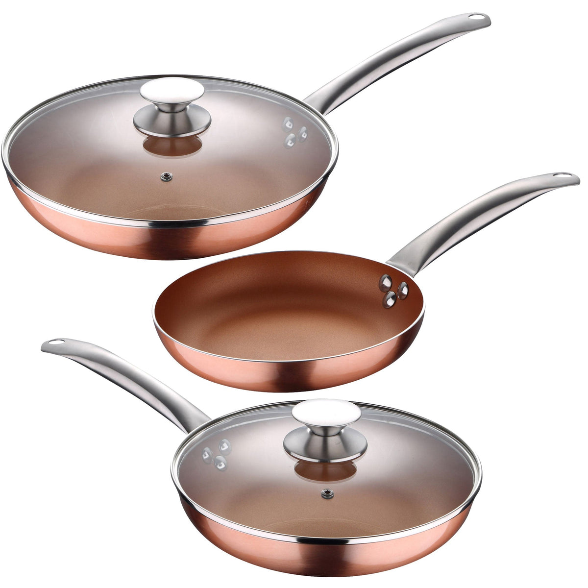 San Ignacio Onil Cookware Set and Optimum Cooper Frying Pan Set.