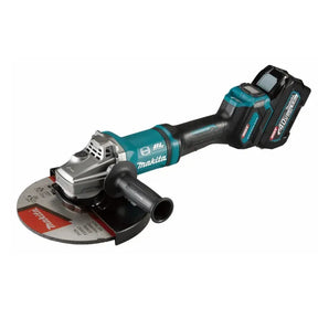 Makita 9-Inch XGT Grinder with Battery + Charger 220V