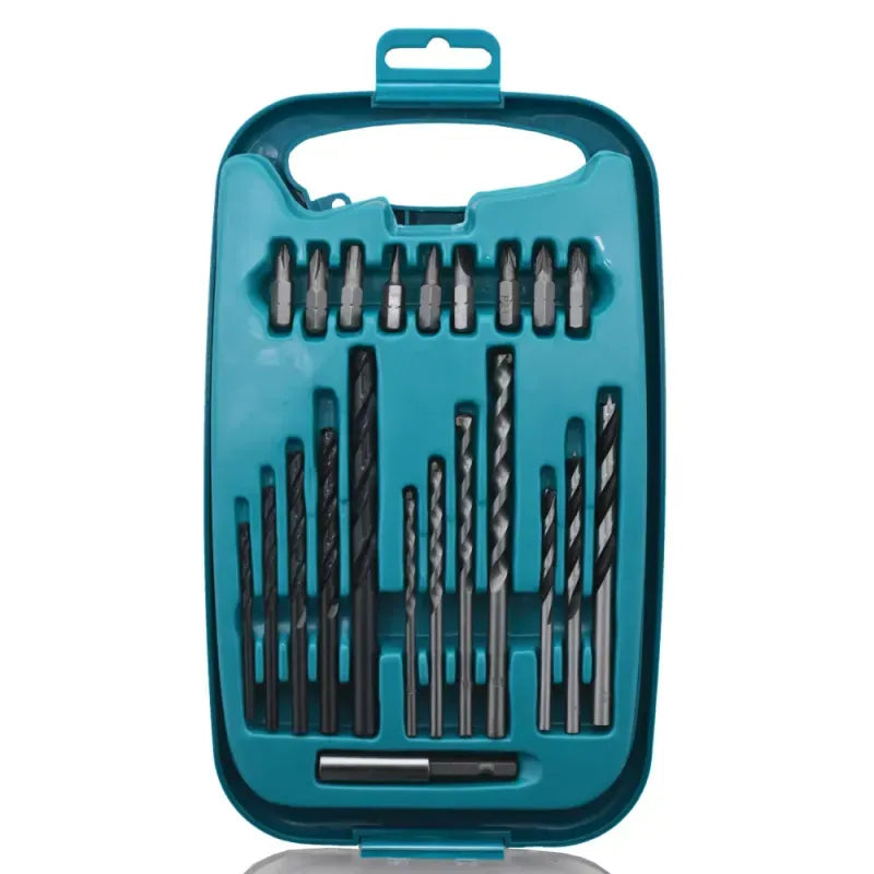 Makita Drill and Bit Set for Metal and Wood, 22 Pieces