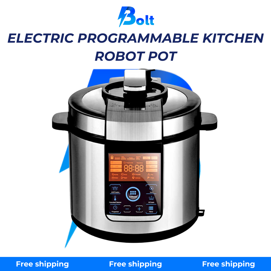 Gridinlux Electric Programmable Cooking Robot Pot with 14 Programs